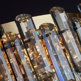 Krystall Taklampe Enkel Moderne Rund Dekorativ Lampe For Innfelt Montering