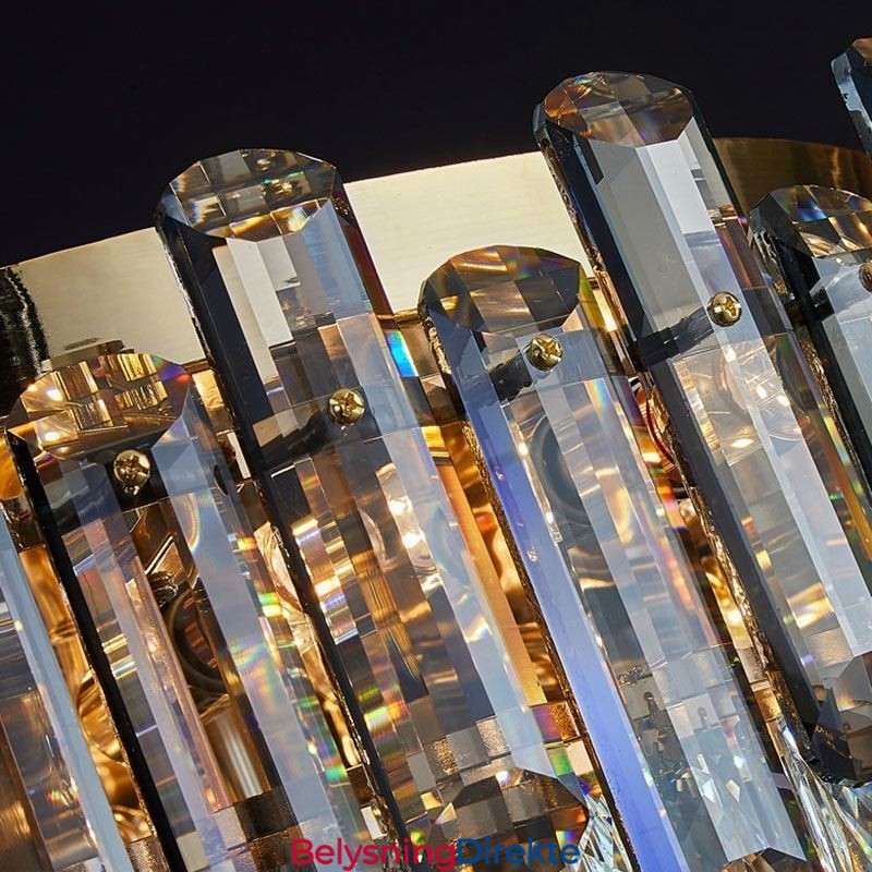 Krystall Taklampe Enkel Moderne Rund Dekorativ Lampe For Innfelt Montering