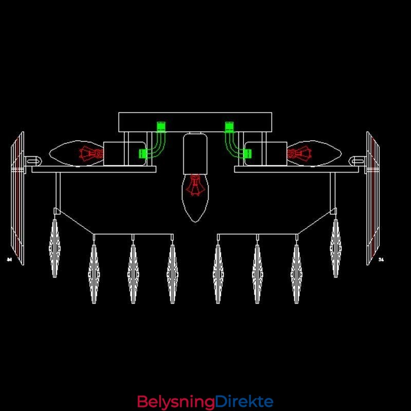 Krystall Taklampe Enkel Moderne Rund Dekorativ Lampe For Innfelt Montering