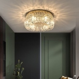 Moderne Elegant Taklampe Med Krystallmontering