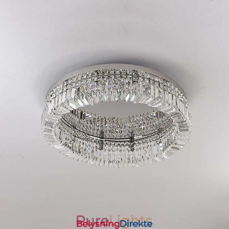 Moderne Elegant Taklampe Med Krystallmontering