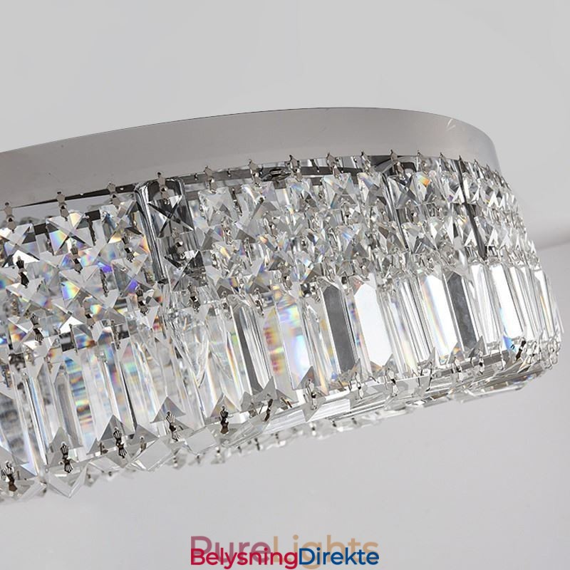 Moderne Elegant Taklampe Med Krystallmontering