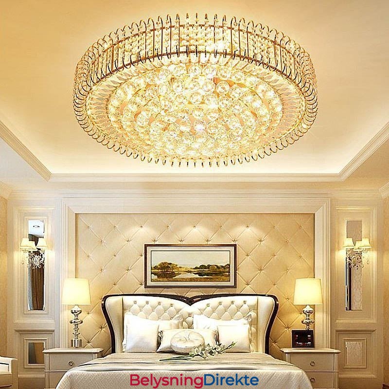 Europeisk Stil, Innfelt, Rund Krystalltaklampe