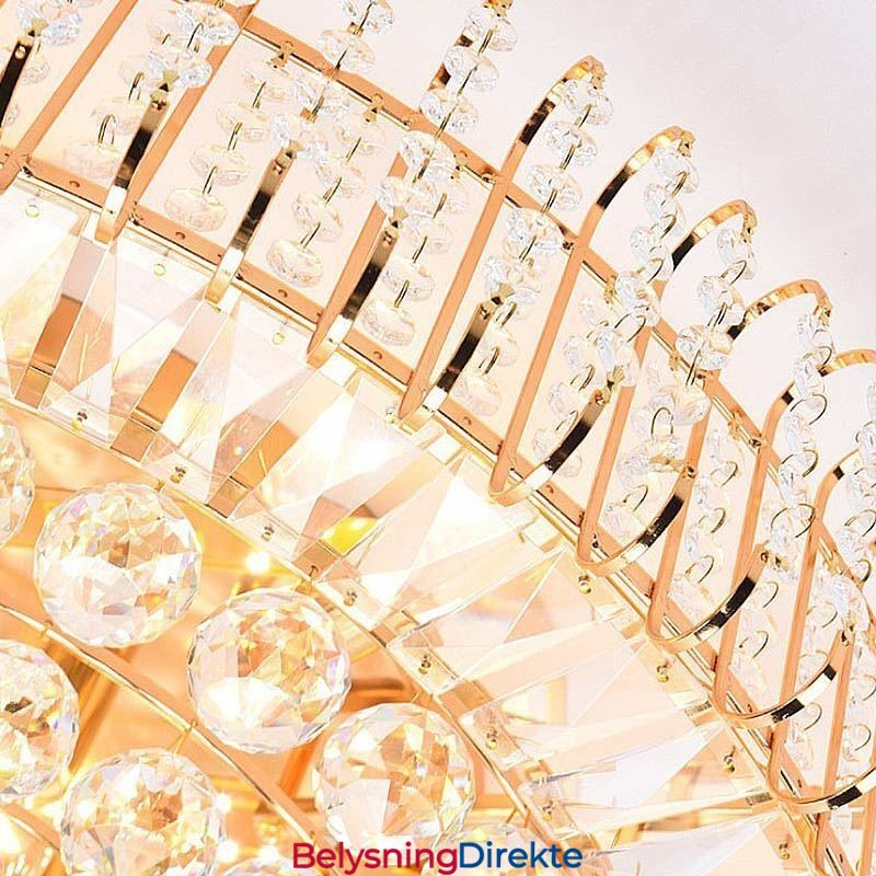 Europeisk Stil, Innfelt, Rund Krystalltaklampe