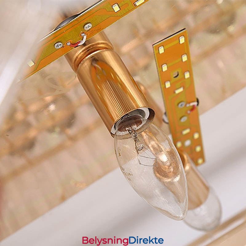 Europeisk Stil, Innfelt, Rund Krystalltaklampe