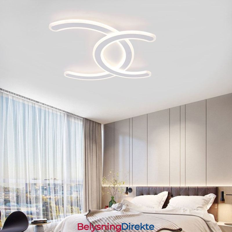 Moderne, Enkel, Innfelt Bokstav C-Taklampe I Akryl