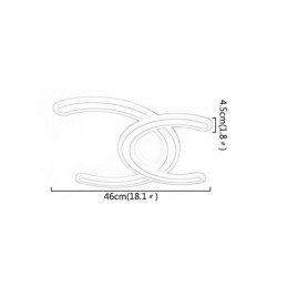 Moderne, Enkel, Innfelt Bokstav C-Taklampe I Akryl