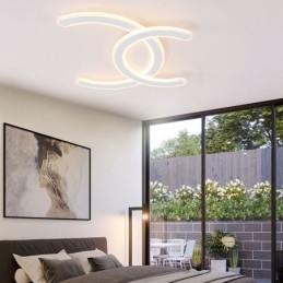 Moderne, Enkel, Innfelt Bokstav C-Taklampe I Akryl