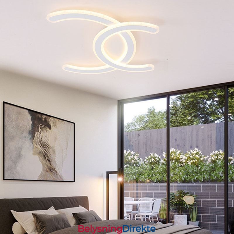 Moderne, Enkel, Innfelt Bokstav C-Taklampe I Akryl