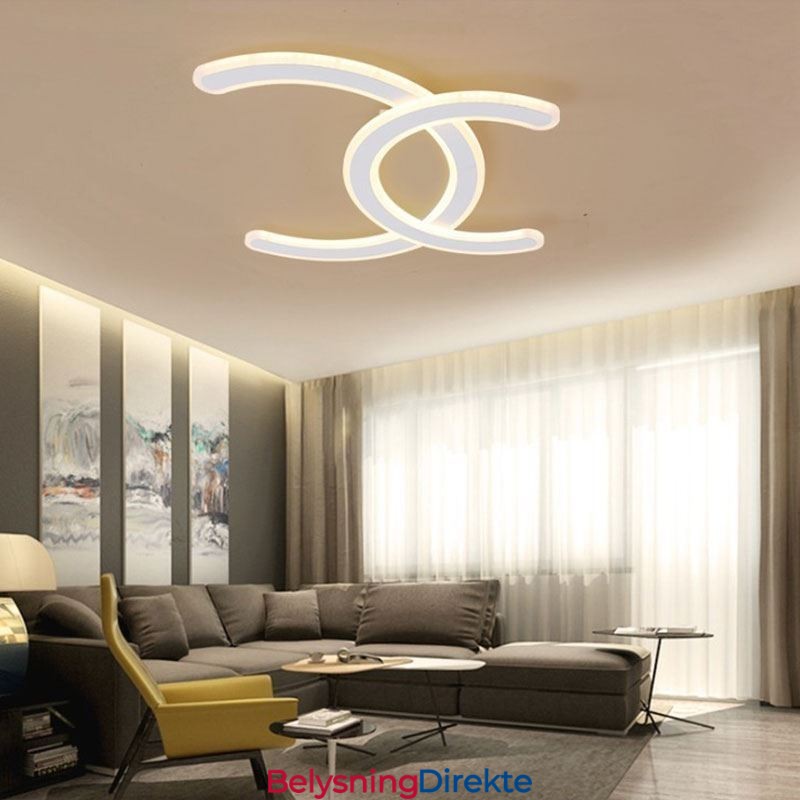 Moderne, Enkel, Innfelt Bokstav C-Taklampe I Akryl