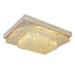 Europeisk Innfelt Firkantet Krystalllysekrone