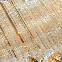 Europeisk Innfelt Firkantet Krystalllysekrone