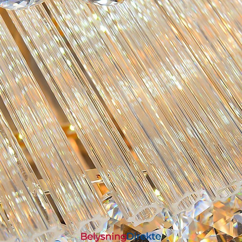 Europeisk Innfelt Firkantet Krystalllysekrone