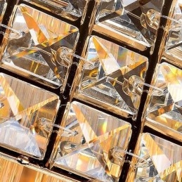 Europeisk Innfelt Firkantet Krystalllysekrone