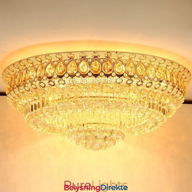 Innfelt Krystall Moderne Enkel Taklampe Kreativ Rund Belysning