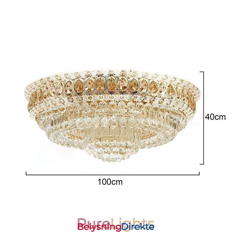 Innfelt Krystall Moderne Enkel Taklampe Kreativ Rund Belysning