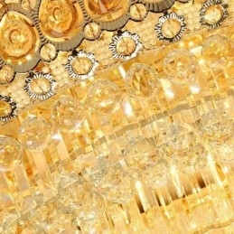 Innfelt Krystall Moderne Enkel Taklampe Kreativ Rund Belysning