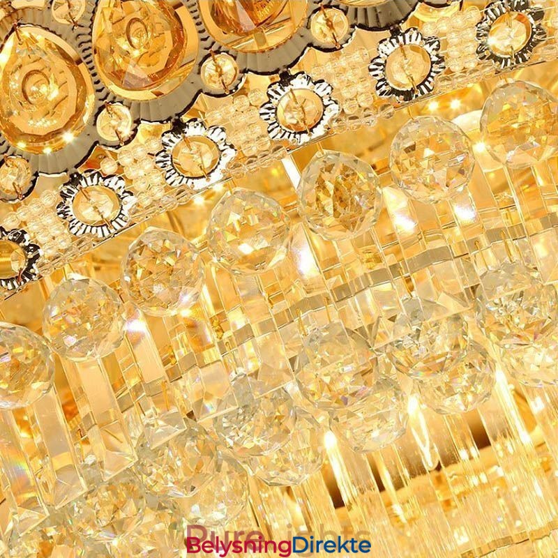 Innfelt Krystall Moderne Enkel Taklampe Kreativ Rund Belysning