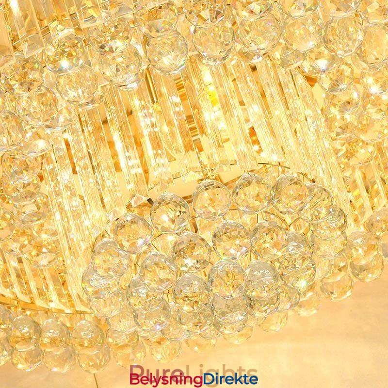 Innfelt Krystall Moderne Enkel Taklampe Kreativ Rund Belysning