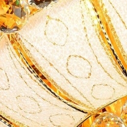 Moderne Enkel, Innfelt Krystalltaklampe Rund