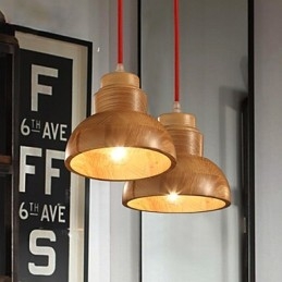 Lysekrone I Ministil, Tradisjonell Klassisk, Tre, Bambus