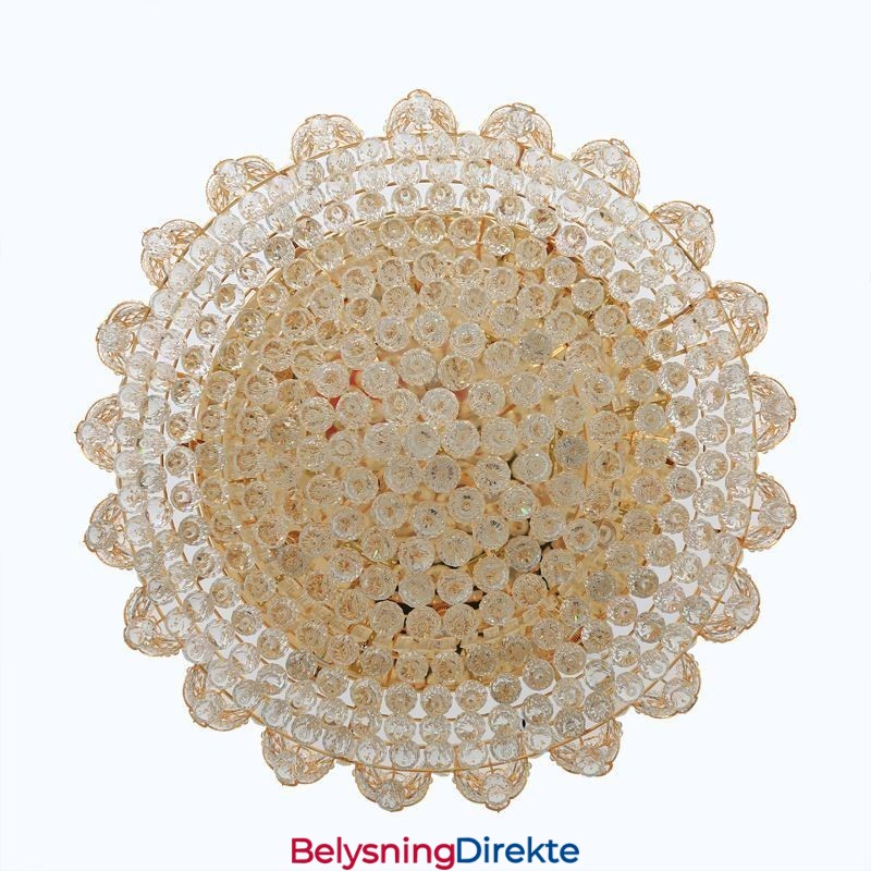 Europeisk Krystalltaklampe Med Innfelt Montering