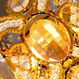 Europeisk Krystalltaklampe Med Innfelt Montering