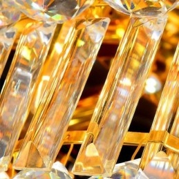 Europeisk Krystalltaklampe Med Innfelt Montering