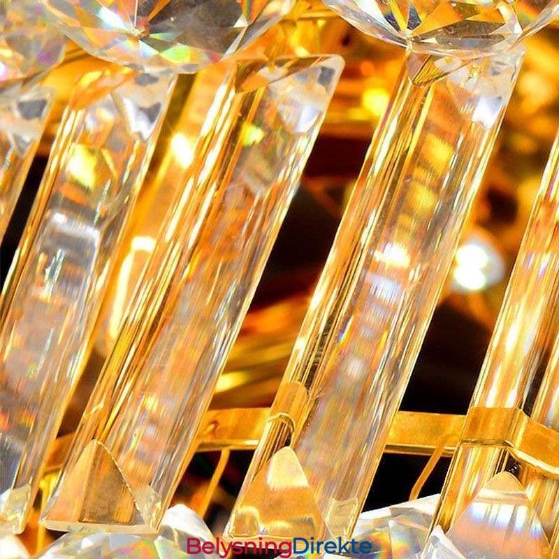 Europeisk Krystalltaklampe Med Innfelt Montering