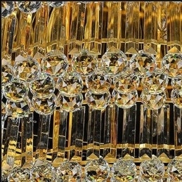 Krystalltaklampe Med Innfelt Montering, Europeisk Oval Lampe