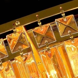 Innfelt Krystalltaklampe Europeisk Rund Belysning