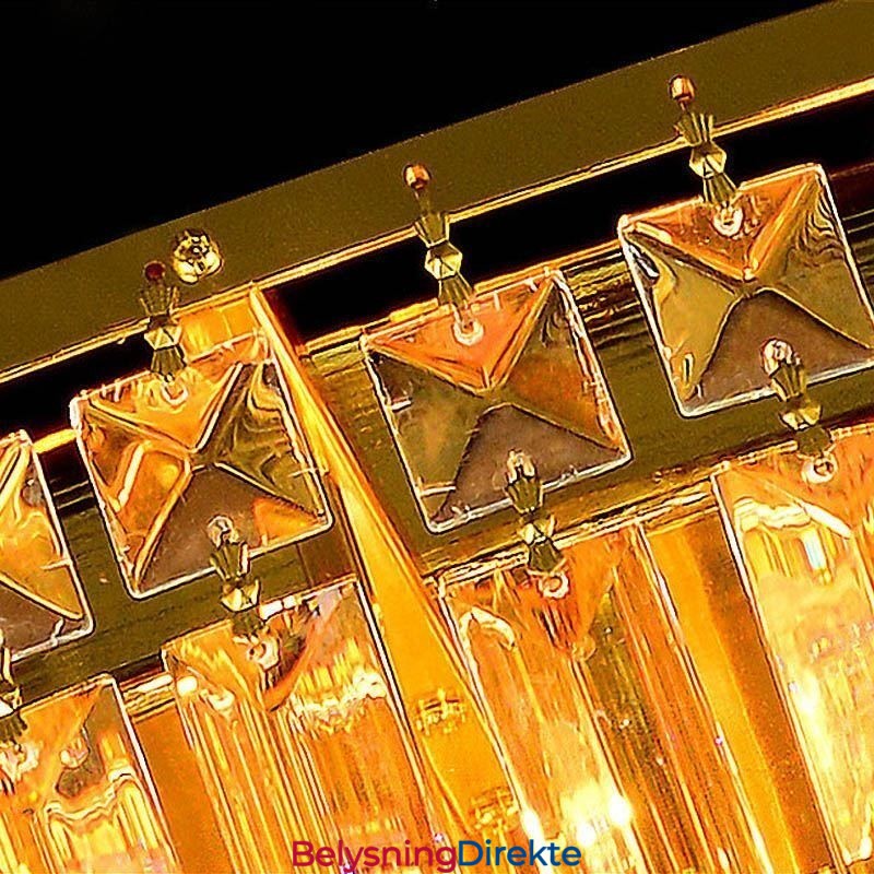 Innfelt Krystalltaklampe Europeisk Rund Belysning