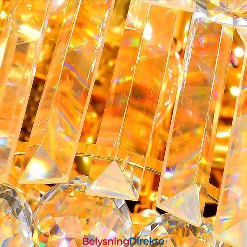 Innfelt Krystalltaklampe Europeisk Rund Belysning