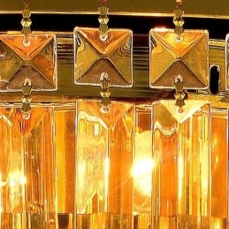 Innfelt Krystalltaklampe Europeisk Rund Belysning