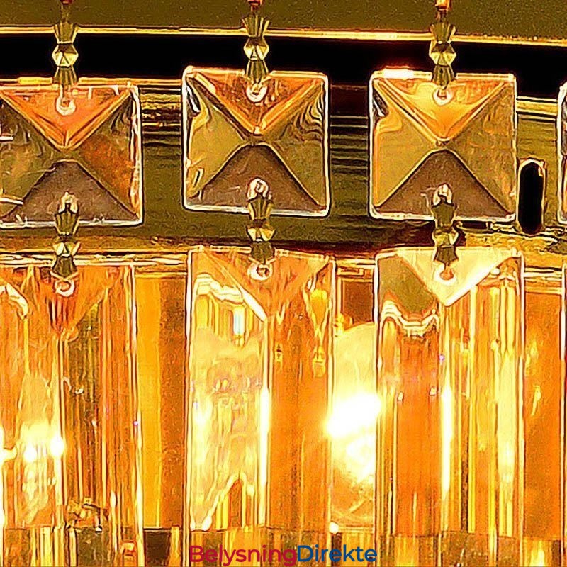 Innfelt Krystalltaklampe Europeisk Rund Belysning