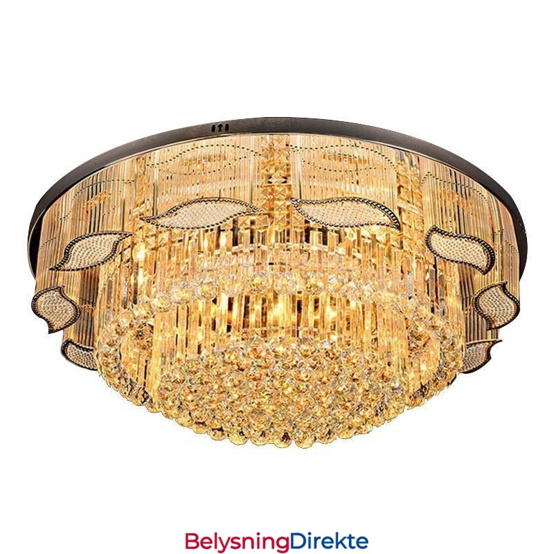 Krystall Taklampe Moderne Enkel Rund Innfelt Lampe