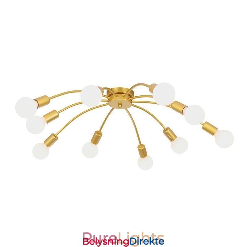 Taklampe Med Edderkopp, Antikk Klassisk Innfelt Spisestuelampe, 8-10 Armer