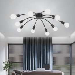 Taklampe Med Edderkopp, Antikk Klassisk Innfelt Spisestuelampe, 8-10 Armer