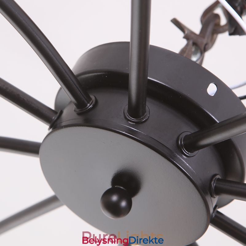 Taklampe Med Edderkopp, Antikk Klassisk Innfelt Spisestuelampe, 8-10 Armer