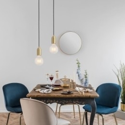Nordisk Messing 3 Anhengslampe I Klyngeform, Kreativ Minimalistisk Lampe