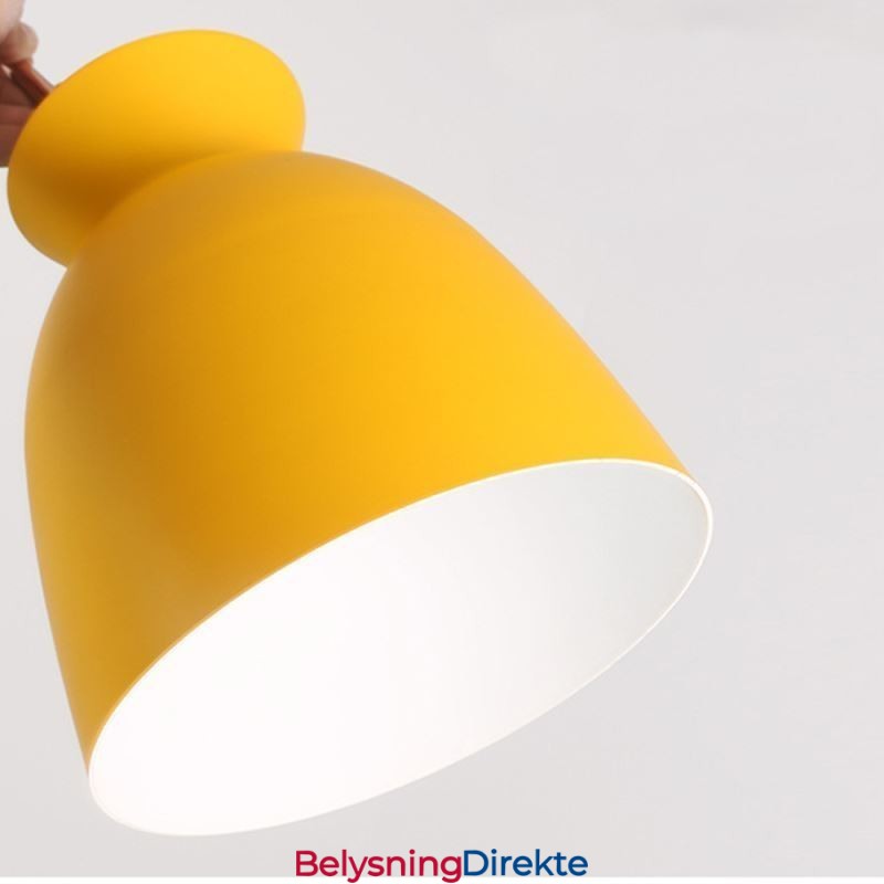 Nordisk Enkel Macaron-Anhengslampe I Jern Arti Med Tre Lys