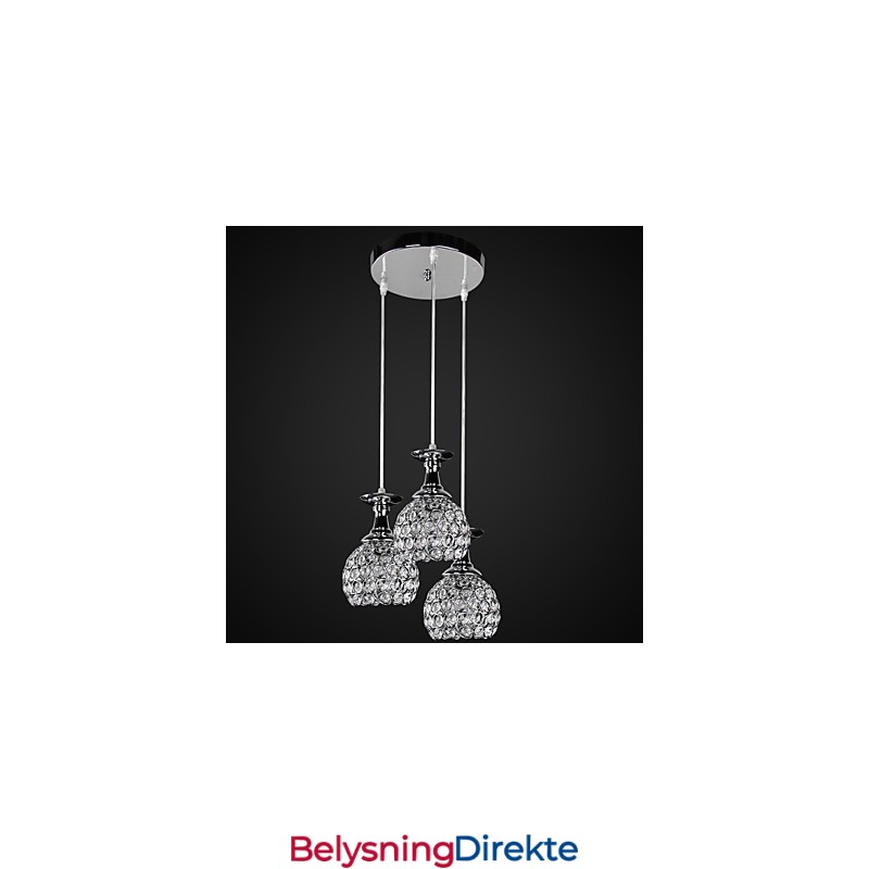 Krystalllysekrone Moderne Samtids Metall