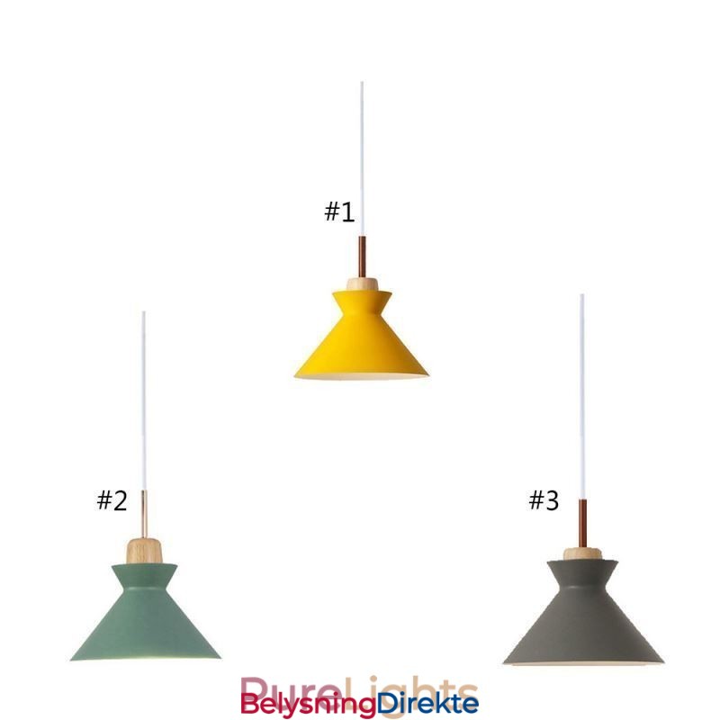 Nordisk Macaron Island 3-Lys Pendellampe Enkel Jern Arti Tre Lys