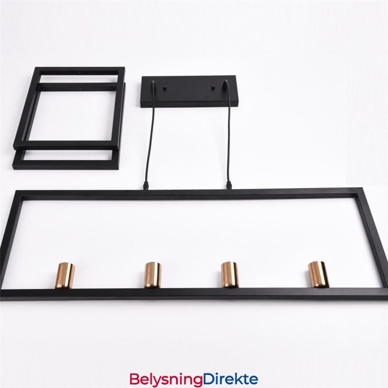 4-Lyss Pendellampe I Industriell Stil Lightingway