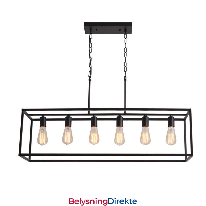 Pendellampe I Landlig Stil, Øystil, 6 Lys