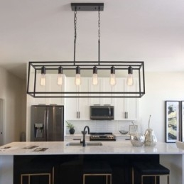 Pendellampe I Landlig Stil, Øystil, 6 Lys