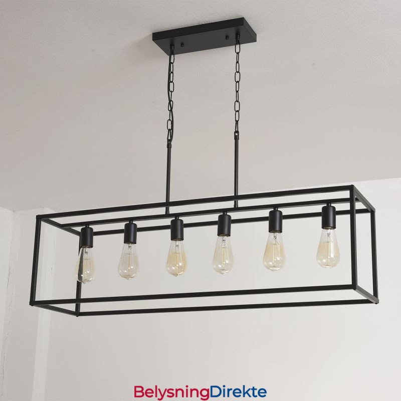 Pendellampe I Landlig Stil, Øystil, 6 Lys