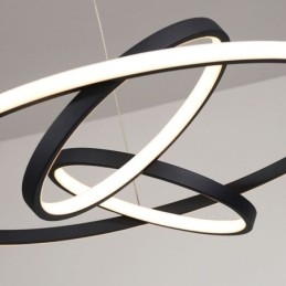 Moderne Lysekrone Dimbar Pendelbelysning Med 3 Ringer