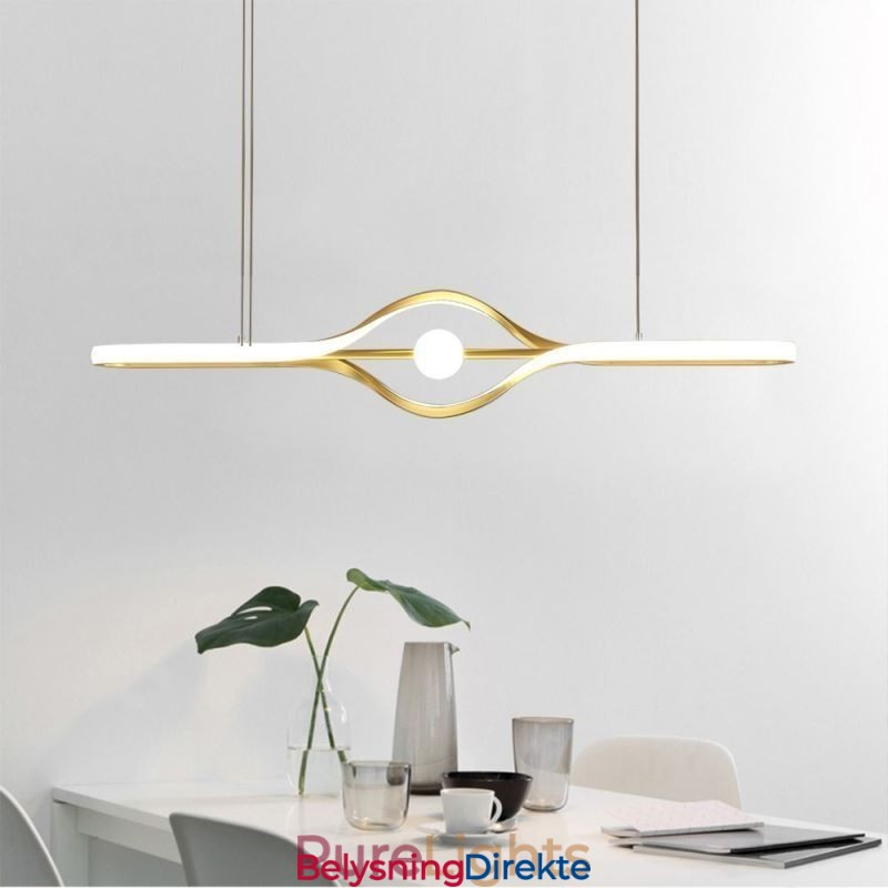 Moderne Lineær Pendellampe Med Lang Stripe