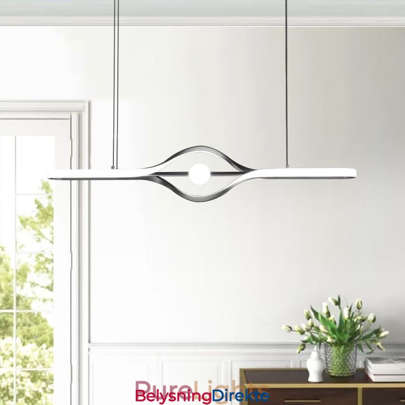 Moderne Lineær Pendellampe Med Lang Stripe